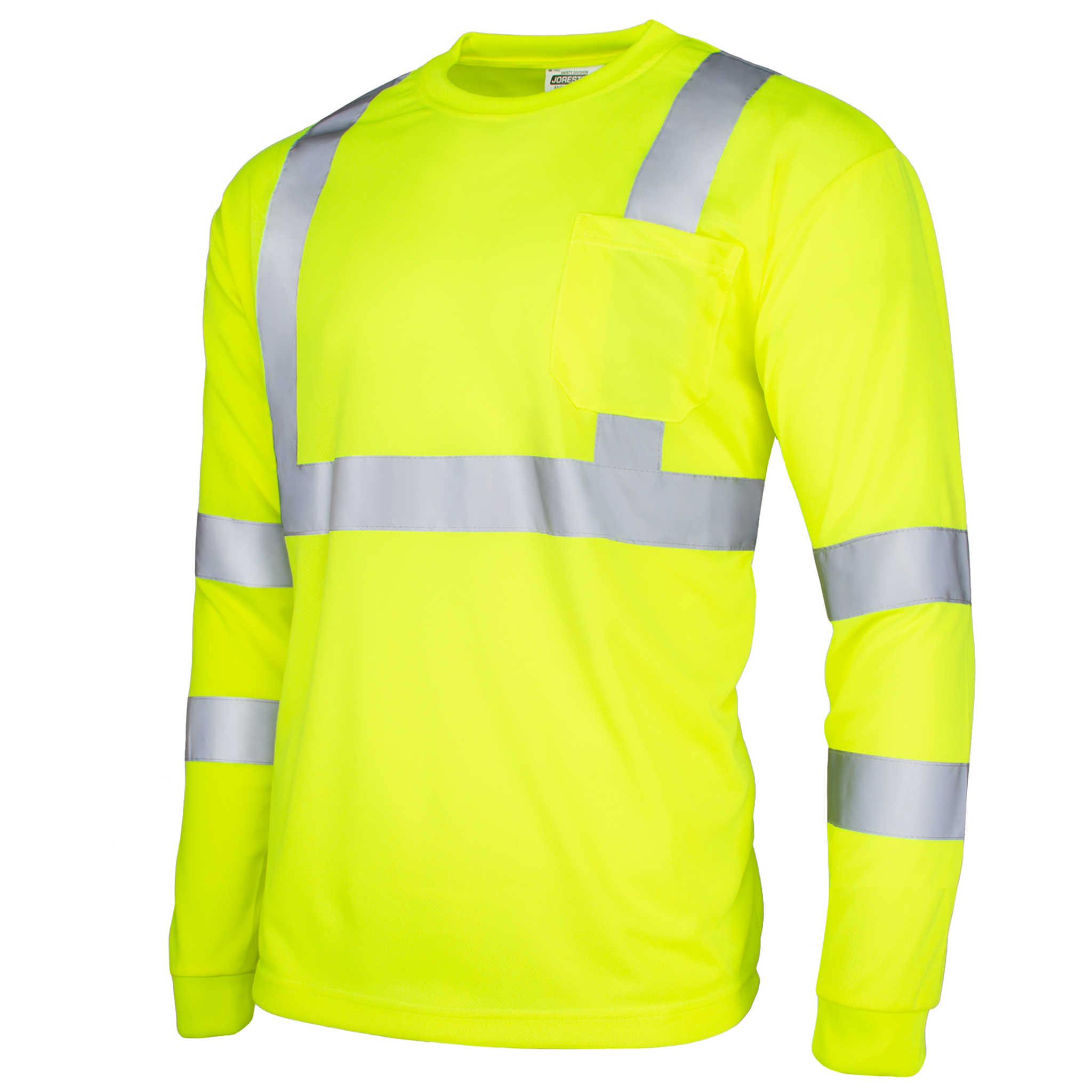 Jorestech Hi Vis Long Sleeve Reflective Safety Shirt – ANSI Class 3 Compliant
